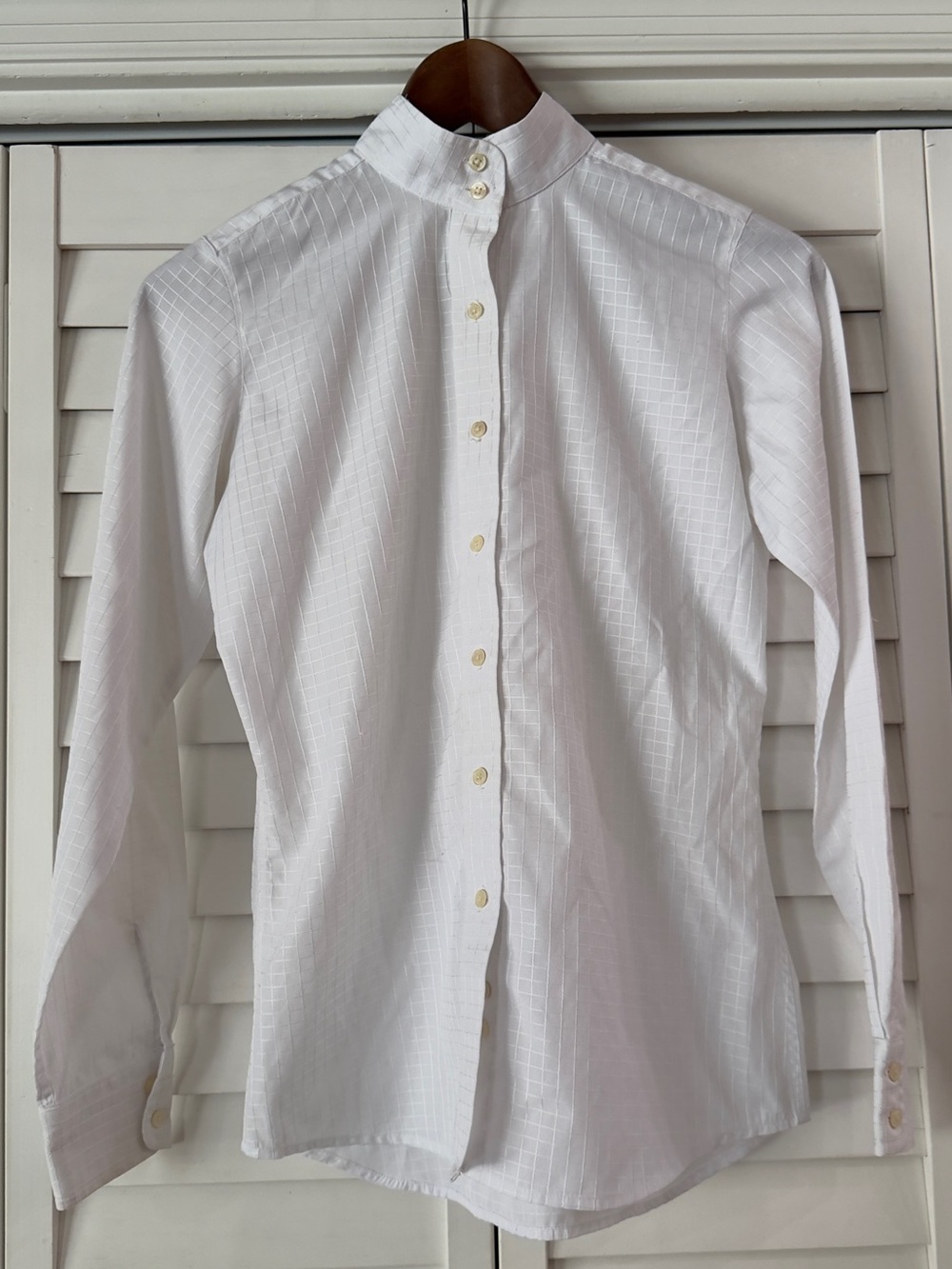 Tailored Sportsman Long Sleeve Button Up Show Shirt - Size 16